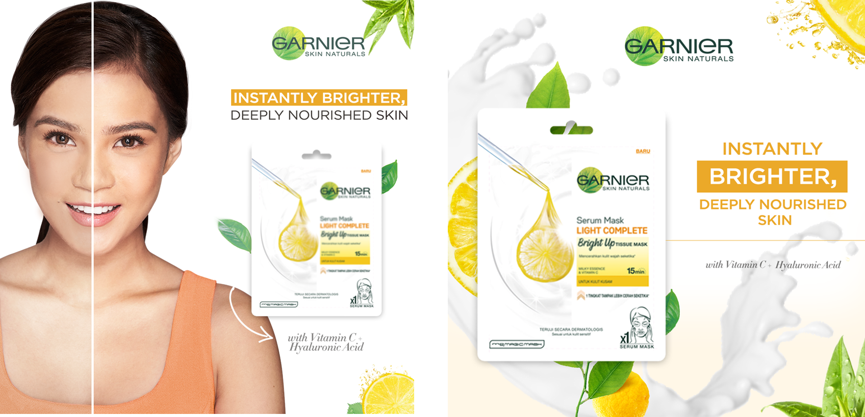 Serum face mask bright up [whitening] by Garnier review Face care