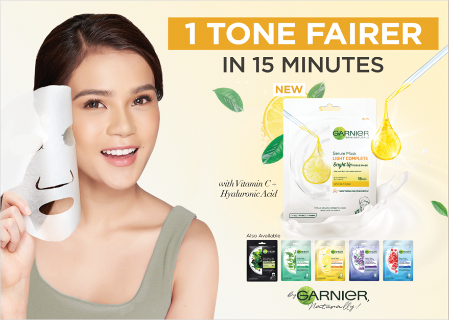 Serum Face Mask Bright Up Whitening By Garnier Review Face Care Tryandreview Com