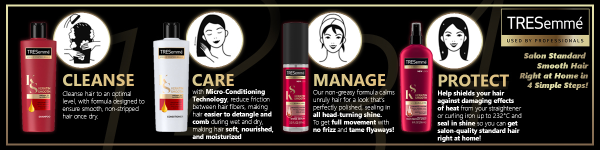 Keratin Smooth Shampoo Conditioner By Tresemme Review Shampoo Conditioner Tryandreview Com