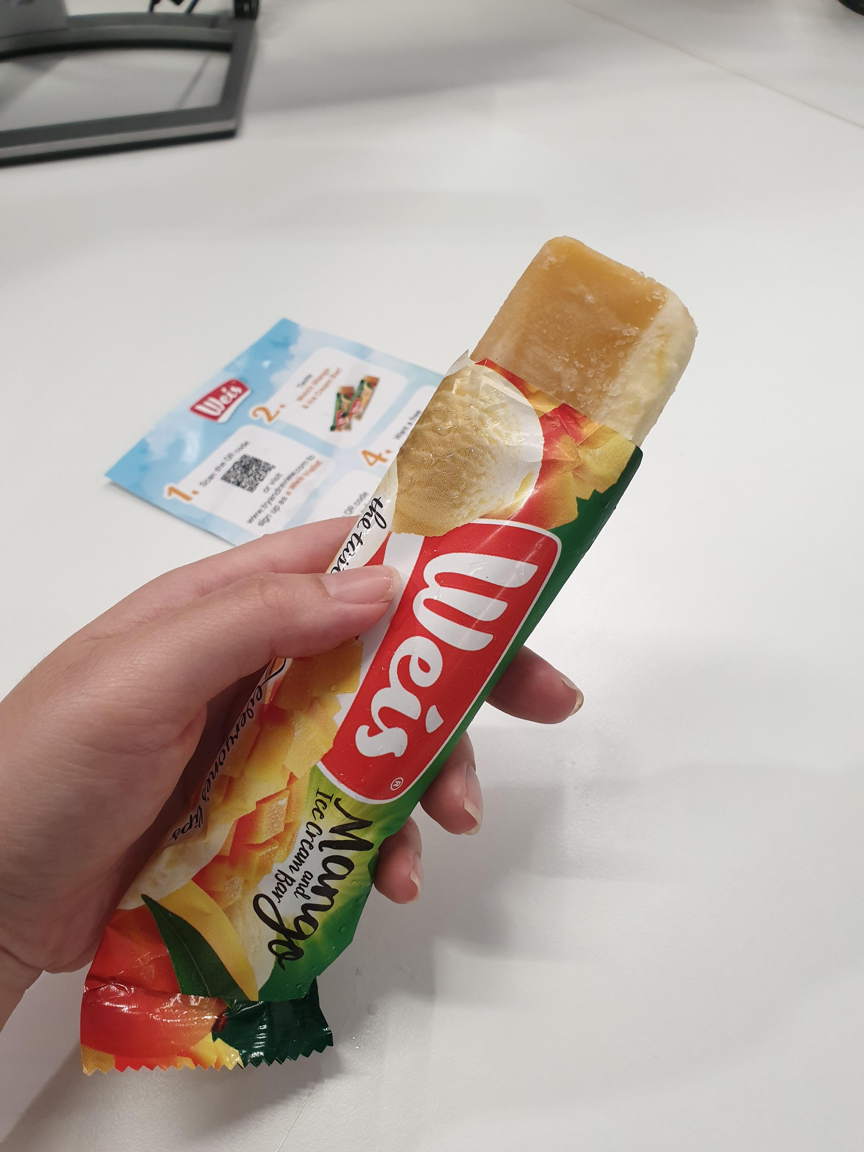 Weis mango & ice cream bar by Weis review Sweets & chocolates